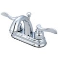 Kingston Brass KB8611NFL 4" Centerset Bathroom Faucet, Polished Chrome KB8611NFL